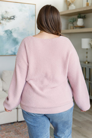 Plush Feelings V-Neck Sweater-Womens-mercuryfoodservice Shop for Women & Kids