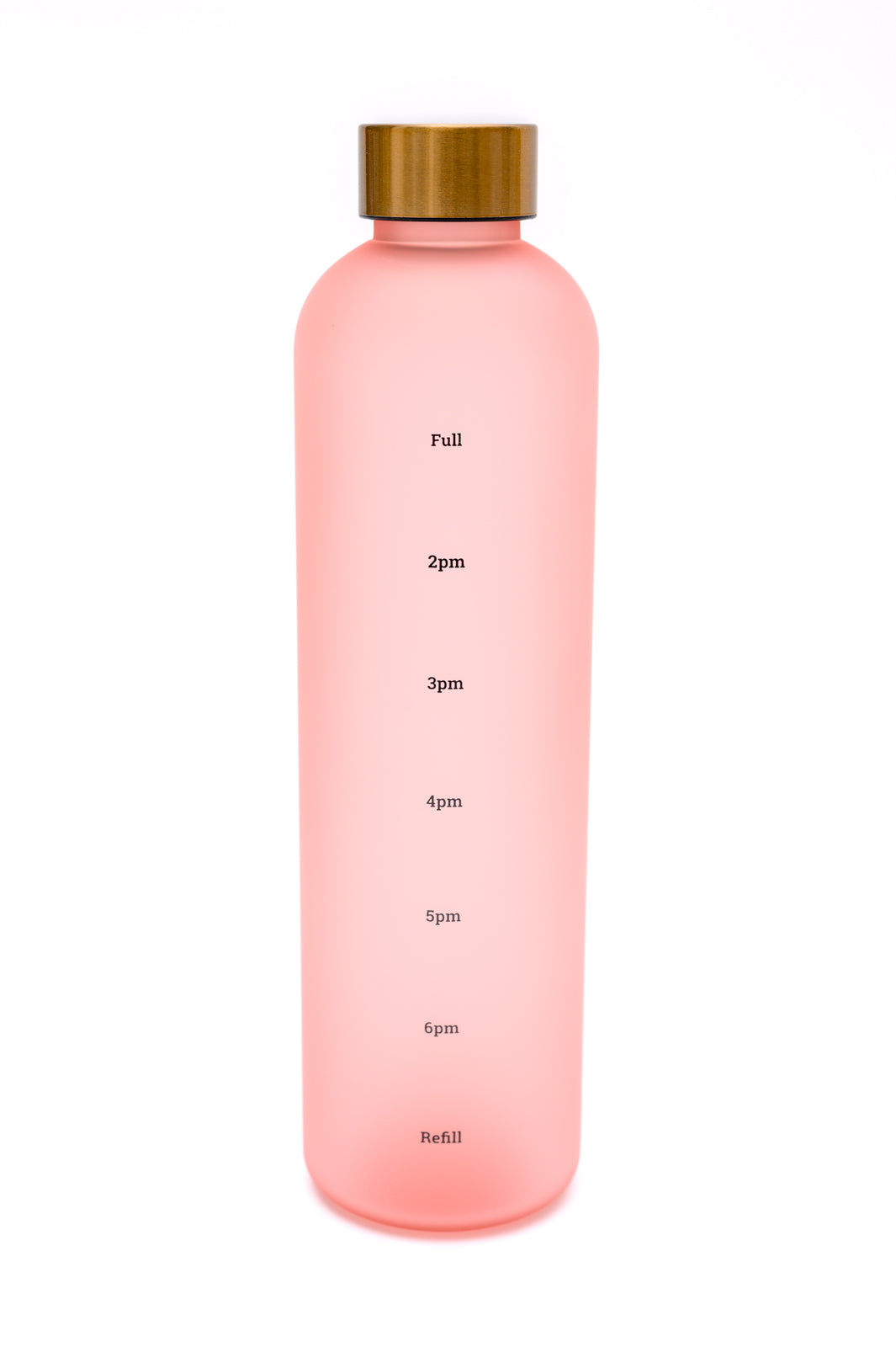 Sippin' Pretty 32 oz Translucent Water Bottle in Pink & Gold-Womens-OS-AllyKat Boutique Shop for Women & Kids