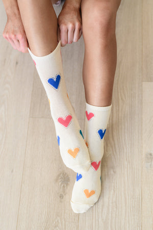 Woven Hearts Everyday Socks Set of 3-Womens-OS-mercuryfoodservice Shop for Women & Kids