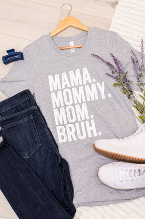 Mama Bruh Graphic Tee-Womens-AllyKat Boutique Shop for Women & Kids