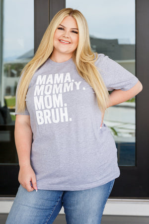Mama Bruh Graphic Tee-Womens-AllyKat Boutique Shop for Women & Kids